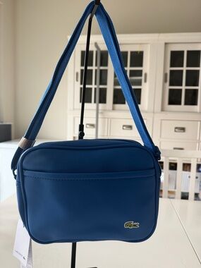 Lacoste Blue Crossbody Bag - Compact Everyday Shoulder Bag